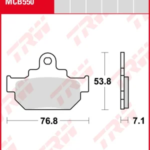 Neue Kollektion Suzuki LS 650 P Savage, Bj. 86-01, NP41B, Bremsbeläge vorne, TRW Lucas MCB550, Organic Allround