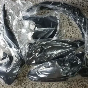 Racetech Plastik Kit Schwarz Kawasaki KXF 450 2019- / 250 2021- Nur Für Kurze Zeit