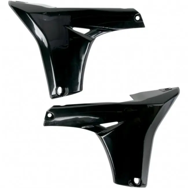 Gratis Versand Kühlerspoiler unten Schwarz Yamaha YZF 450 2010-2013