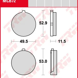 Suzuki GS 1000 E, Bj. 78-80, GS1000, Bremsbeläge vorne, TRW Lucas MCB72, Organic Allround Schneller Versand