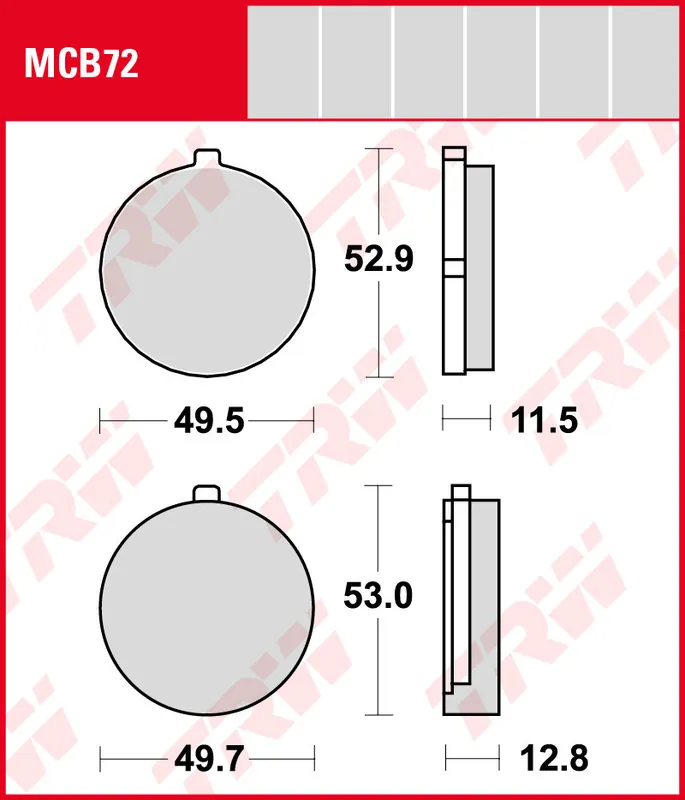 Kostenloser Rückversand Suzuki GS 1000 E, H, Bj. 80, GS1000, Bremsbeläge vorne, TRW Lucas MCB72, Organic Allround