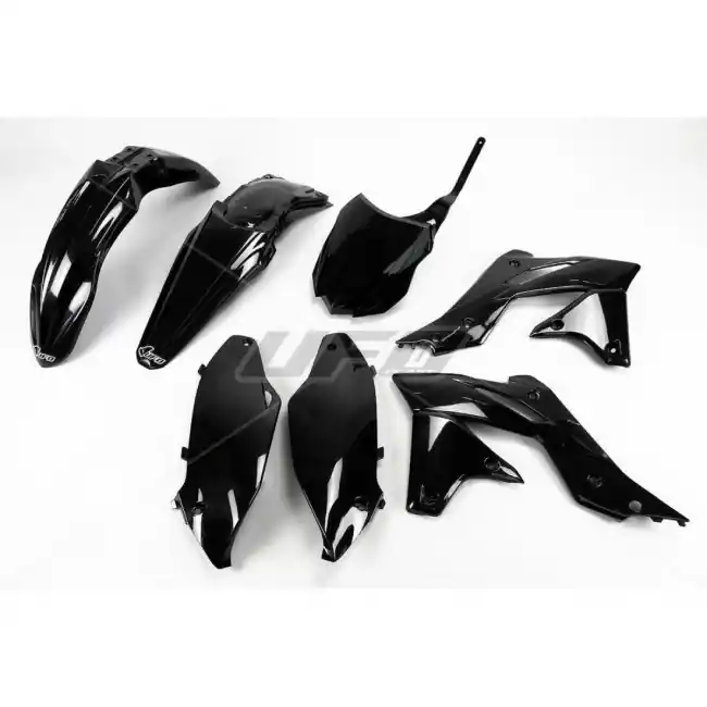 Ausverkauf UFO Plastiksatz Schwarz Kawasaki KXF 250 2014-2016