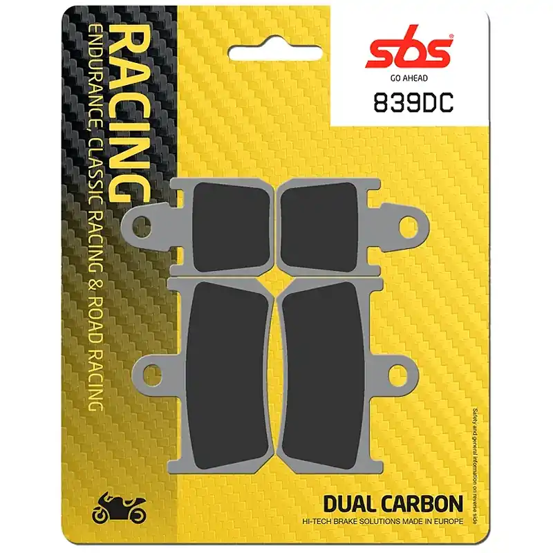 Versand Am Gleichen Tag Pastillas de freno SBS P839-DC DUAL CARBON