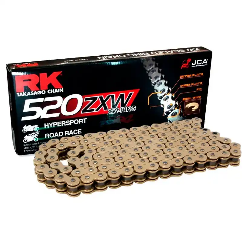 Cadena de transmisión RK ZXW 520 Super Reforzada Dorada Rabatt