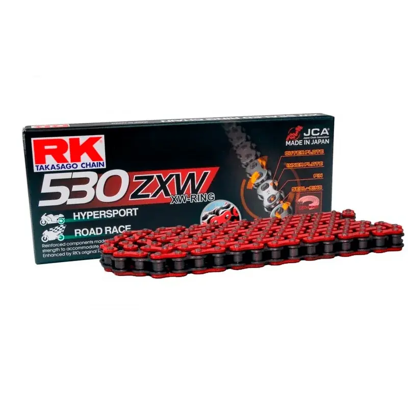 Knallerangebot Cadena de transmisión RK ZXW 520/525/530 Super Reforzada Rojo