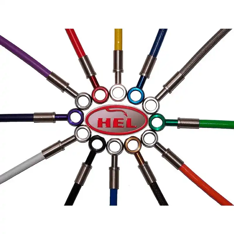 Latiguillo metálico trasero HEL PERFORMANCE Sin ABS / Anular ABS Markenware