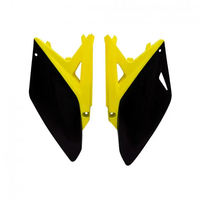 Seitenteile Schwarz - Gelb Suzuki RMZ 250 2010-2018 Neu