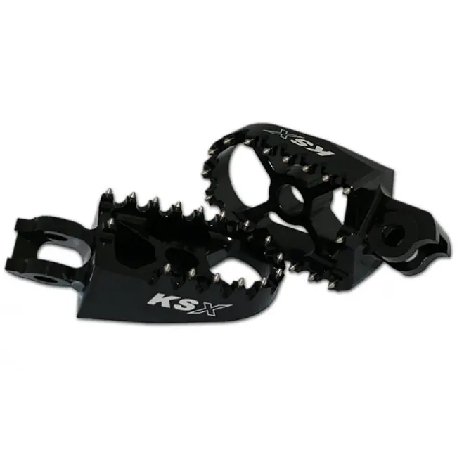 KSX Fußrasten Schwarz Honda CR/CRF 125, 250, 450 2002-2018 Sonderaktion