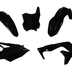 Racetech Plastik Kit Kawasaki KXF 450 2016-2018 Schwarz Beliebt
