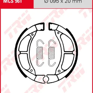 Must-Have Yamaha CV 50 Beluga, Bj. 90-, Bremsbeläge hinten, TRW Lucas MCS961 Bremsbacken