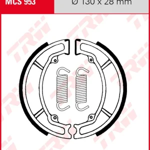 Yamaha GT 80, Bj. 77-80, Bremsbeläge vorne, TRW Lucas MCS953 Bremsbacken Sofort Bestellen