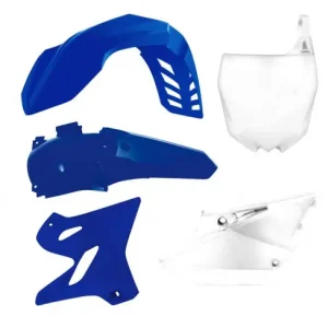Preisreduziert Plastik Kit OEM Blau Weiß Yamaha YZ 125, 250 2015-2021