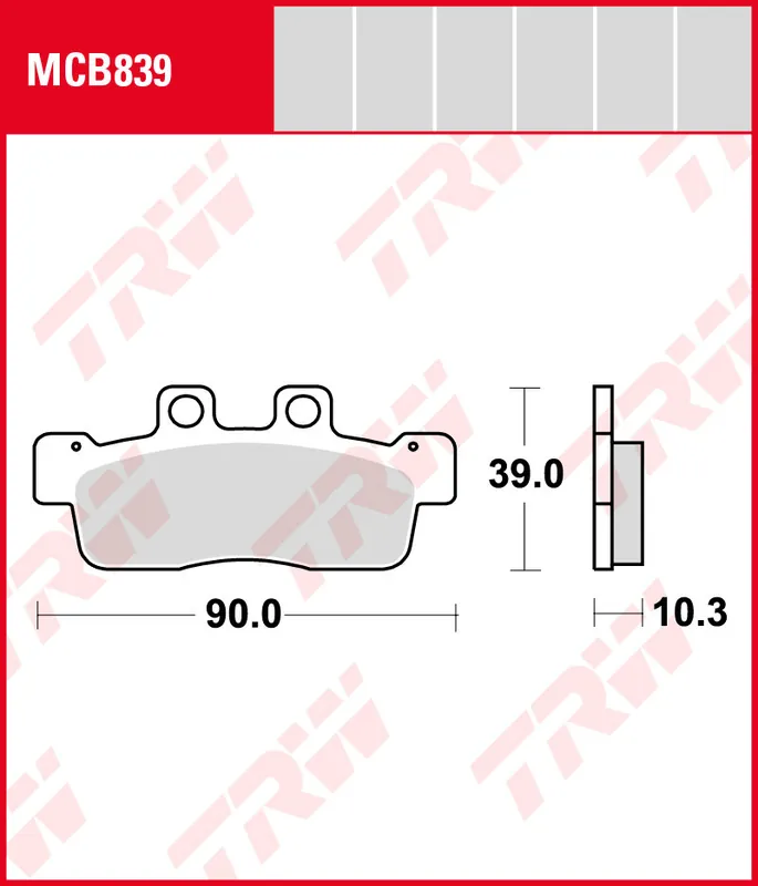Yamaha NXC 125 X Cygnus, Bj. 10-, SE41, Bremsbeläge vorne, TRW Lucas MCB839, Organic Allround Preiswert
