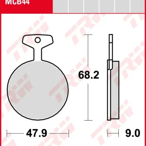 Angebot Yamaha RD 125 DX, Bj. 78-79, 2R6, Bremsbeläge vorne, TRW Lucas MCB44, Organic Allround