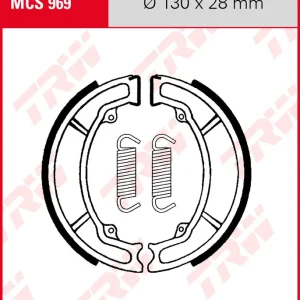 Yamaha XC 125 Beluga, Bj. 88-92, 3TE, Bremsbeläge vorne, TRW Lucas MCS969 Bremsbacken Begrenztes Angebot