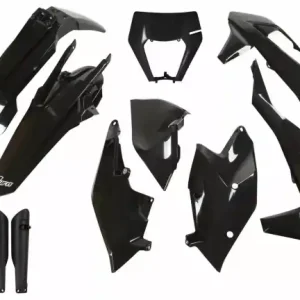Neuheit UFO KTM Plastik-Kit mit Lampenmaske EXC TPI 125 250 300 350 450 500 2017-2019 Schwarz