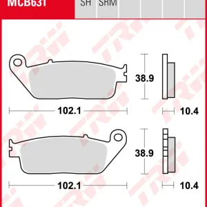 Bestseller Yamaha YP 125 RA X-Max, Bj. 11-13, SE54, Bremsbeläge vorne, TRW Lucas MCB631SRM, Sinter Maxi Scooter