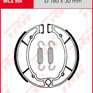 Gratis Versand Yamaha RD 250, Bj. 73-75, 522, Bremsbeläge hinten, TRW Lucas MCS954 Bremsbacken
