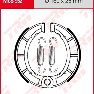 Yamaha YZ 250, Bj. 77-79, Bremsbeläge hinten, TRW Lucas MCS952 Bremsbacken Billig