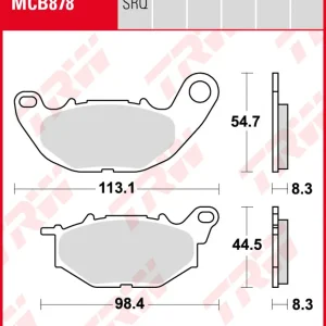 Yamaha YZF 320 R3, Bj. 15-, RH07, Bremsbeläge vorne, TRW Lucas MCB878, Organic Allround Ausverkauf
