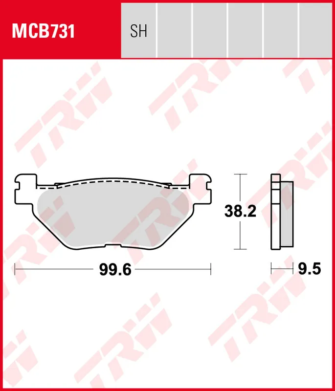 Nur Für Kurze Zeit Yamaha XT 1200 ZA, Bj. 10-13, DP01, Bremsbeläge hinten, TRW Lucas MCB731, Organic Allround