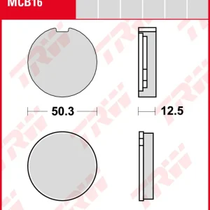 Zündapp KS 175, Bj. -78, TRW Lucas Bremsbeläge für VORNE, MCB16, organisch Neuheit