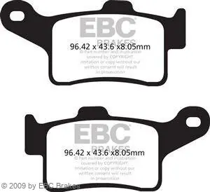 Can-Am 1330 Spyder F3-S, F3-T, Bj. 15-, Bremsbeläge hinten, EBC FA631HH, Sinter Street Preiswert