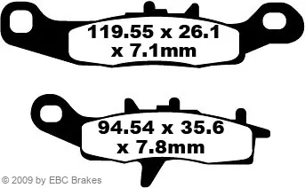 EBC Bremsbeläge Satz FA349R, sinter offroad, ohne ABE Wochenendangebot