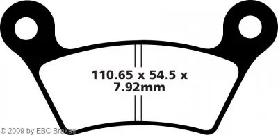 Top-Preis Ural Gespann Retro, Bj. 14-, Bremsbeläge hinten, EBC FA473V, Semi Sinter