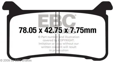EBC Bremsbeläge Satz FA700HH Goldstuff, sinter street, Zulassung ECE R90 Preis Gesenkt
