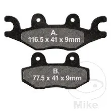 EBC Bremsbeläge Satz SFA484, organisch,Standard Scooter mit ABE Saisonangebot