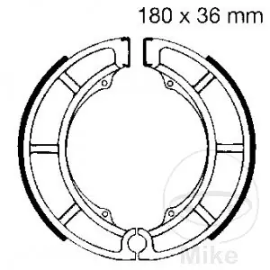 EBC Bremsbacken Satz S626, für Trommelbremse 180 x 36 mm Günstig
